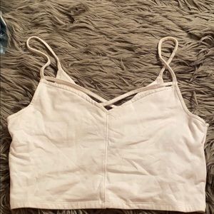 White crop top